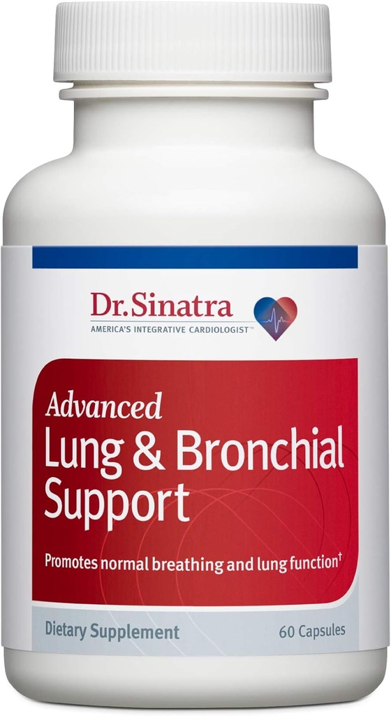Dr Sinatra Advanced Lung & Bronchial Support Supplement for Lung Health Support, Clear Breathing and Respiratory Function (60 cápsulas, Oferta de 30 días)