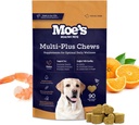 Moe’s 5-in-1 Essential Dog Multivitamīnu 90 Vistas ar smaržvielām košļājamās rotaļlietas suņa imūnās uzturvielas, sirds, āda, mēteļi, un Kopumā veselība- vitamīni A, B12, C, D, E, Antioksidanti, Omega 3 visu vecumu un šķirņu