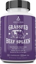 Ancestral Supplements Grass Fed Beef Spleen Supplement, 3000 mg Beef Organ Spleen Støtte Formula fremmer Digestive, Immune, Jern, Energi og Allergi Helse, Ikke GMO, 180 kapsler