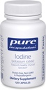 Pur isodiments Iodiine - suplementaris per donar suport al teu androide i ajuda a mantenir el Metabolisme cel·lular - amb Iode Premium Potassi - 120 Capelles