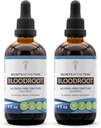 Secrets of the Tribe Bloodroot Alcohol-Free Tincture Extract, Responsibly farmed Bloodroot (Sanguinaria Canadensis) Dried Root (2x4 fl oz)