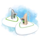 [Crystal Clear] EarCentric Rechargeable hearing aids for seniors with noise cancellation, invisible receiver in canal Hearing Loss, Personal sound amplifier | EarCentric-RIE400-Pair [Beige]