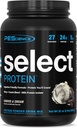 PEScience Select Protein Powder, Whey and Casein Blend, Clean Protein Powder for Women and Men, Low Calorie, Low Carb, Keto Friendly, Gluten Free - Cookies e Creme - 27 Servings