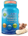 Probiootit digestiivinen entsyymit ja prebiootit naisille ja miehille - 3-in-1 Vegan Probiootti Prebiootti Multi Enzyme Complex Gut Health - maksimaalinen imeytyminen Viivästynyt-releaseed kapselit