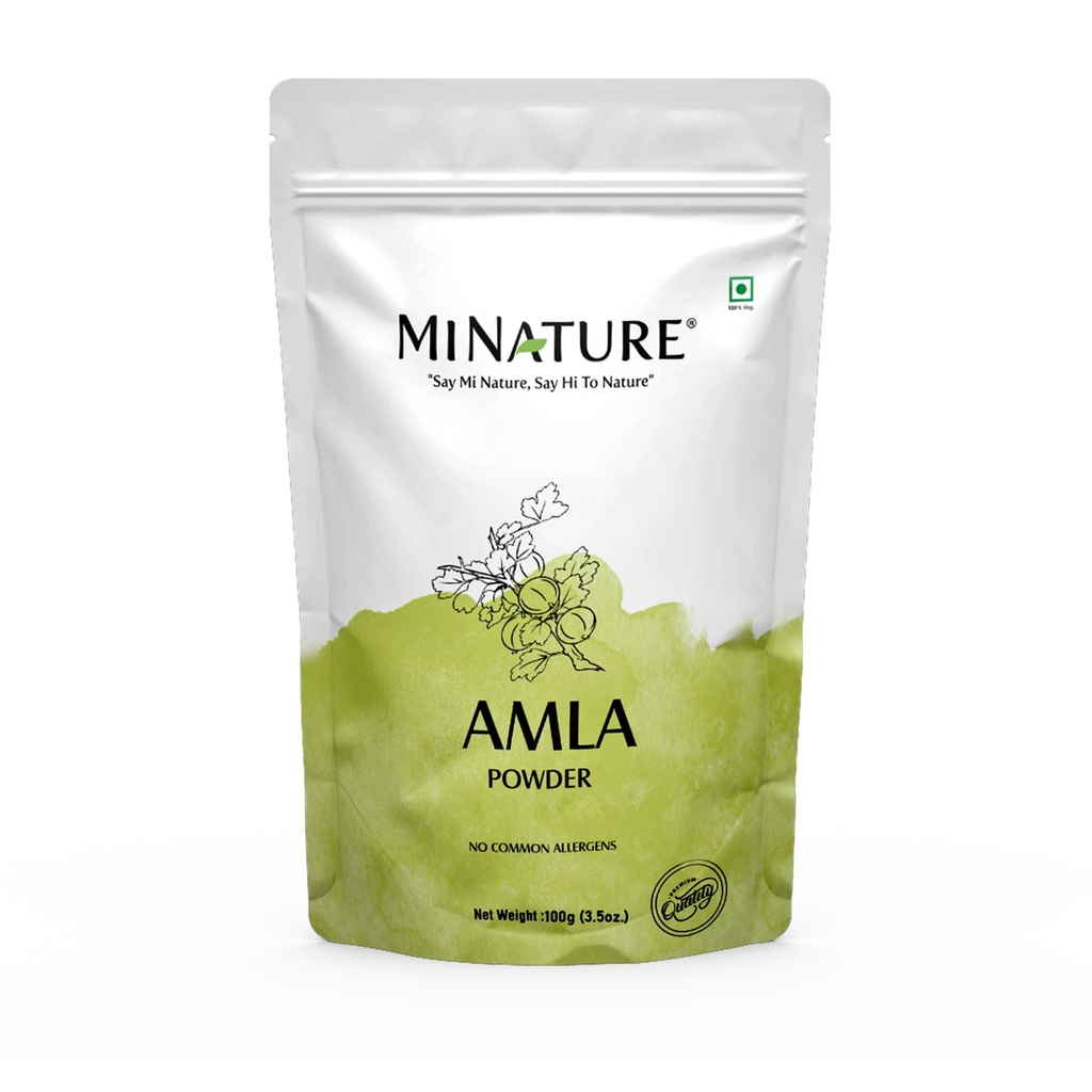 minature 100% Pure Amla Powder 100g (3.5 oz) |Natural Vitamin C Rich Indian Gooseberry Powder |Traditional Superfood for Hair Care| Skin Health & Immune Support