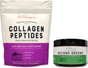Collagen Peptides & Beyond Greens | Saç, Skin, Nail, və Birləşdirici  Support + Immune Boost, Detox, & Energy