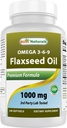 Best Naturals Flaxseed Oil 1000 mg 240 Softgels - Omega-3-6-9 para a saúde cardíaca