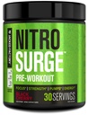 Jacked Factory NITROSURGE Pre Workout Supplement - Endless Energy, Instant Strength Gains, Clear Focus and Intense Pumps - NO Booster & Powerful Preworkout Energy Powder - 30 Servings, Black Cherry