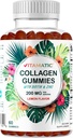Vitamatic Hydrolyzed Collagen Gummies mit Vitamin C, Zink und Biotin, 200 mg - Gesunde Hautunterstützung - 60 Gummies