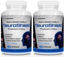 NeuroShield, Mozkový dodatek Nootropní mozkový booster a doplněk paměti, Obsahuje Huperzine A, Ginko Biloba, Bacopa Plus Antioxidanty pro zdraví mozku, Multi- ingredience, 2 Lahvičky, 180 Kapsle