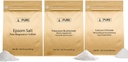 Ingrédients originaux purs Bicarbonate de potassium, chlorure de calcium et mélange de sel d'épsom (1 lb) sans danger alimentaire, nettoyage et cuisson