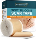 NUVADERMIS Silicone Scar Tape for Scars - 120" x 1.5"