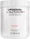 Codeage Liposomal L-Glutine Media - High-potine L-glutine 5000 mg ต่อการให้บริการ - 3 Month อุปสงค์ - การส่งมอบสินค้าเสรี-Form Amisidation, Unflavorized Glutember - Noto-GMOGMO Glutember-OLFFOFFOFFOL - 67 Ocz.