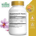 Botanic Choice Stress Complex Capsules - Mood & Memory Dukungan dengan Saffron, Ashwagandha, Rhodiola - Gluten- Free, 60 Capsules