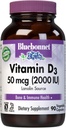 BlåBonnet Vitamin D3 2000 IU Grønnsaker Kapsler, 90 greve