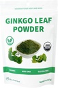 Chérie Sweet Cor Òrgic Ginkgo Biloba Leaf Powder, Filler Free, No GMOs, Vegan friendly (8unce)