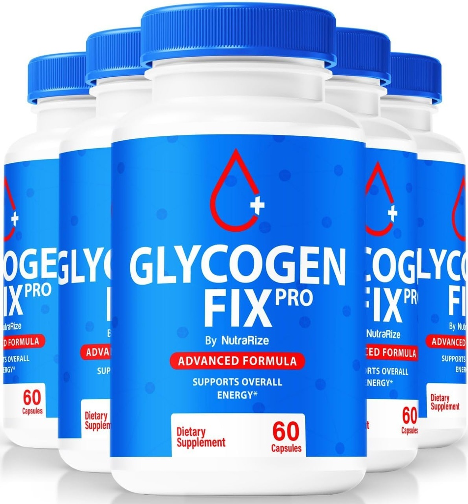 (5 balenie) Glycogen Fix Pro Kapsule, All-Natural Blood Support Formula, Premium Supplement to Support Healthy Lifestyle and Mainten Stable Levels, Official GlycogenFix Pro Reviews (300 Kapsule)
