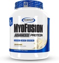 Gaspari Nutrition Myofusion Advanced proteinas, baltymų mišinys su išrūgų baltymu, kazeino baltymas ir izoliuotas baltymas, mažas riebalų kiekis ir Gluten Be (4lbs, Vanilla Ice Cream)