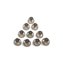 Apparecchi acustici Domes 8mm Smoky Gray Suggerimenti Ear Pieces Comodo per Amplificatore acustico Open Fit BTE PSAP Kit Invisibile, Eccetto RIC 8mm (M * 10)