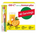 T&D Oxi C 1000 mg Vitamin C - 40 Vegan Drink Effervescent Tablets - Orange Flavor - Made in Germany