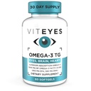 Viteyes Omega-3 TG Supports Eye & Heart Health, Natural Triglyceride Fish Oil Formula, Clear, 60 Count