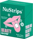 NuStripsTM Fast-Dissolving Beauty Strips med Biotin, Folate & Vitamin E – hår, hud og negler Supplement – støtter hårvekst og reduserer hårfall – ikke-GMO, Vegan – Delicious Strawberry – 30 Strips