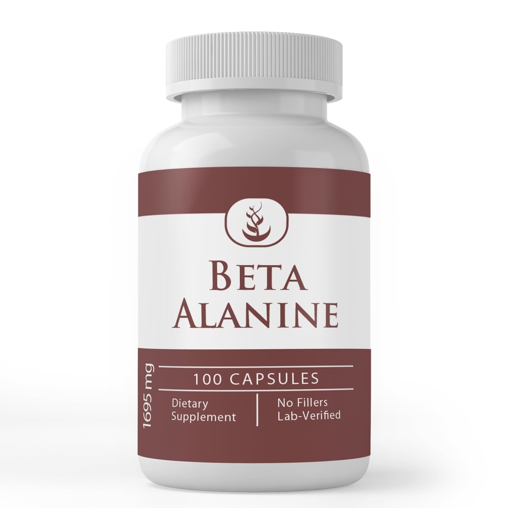 Pure Original Ingredients Beta Alanine, (100 Capsules) Always Pure, No Additives Or Fillers, Lab Verified
