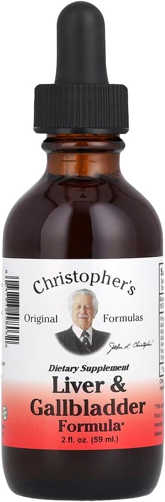 La fórmula original de Christopher Liver i Gellbladder Fórmula, Helbal suplementari per a la implementació de Detox i Digest, 2 oz