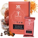 Reishi, Lions Mane & Ashwagandha, Organic Vegan & Gluten Free Snacks for Natural Focus, Energy & Immunity Support, 초콜렛 체리 맛, 12 카운트의 Wise Bar Adaptogen Mushroom Nutrition Bar