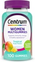 Centrum Qadın Multivitamin Gummies, Immune, Enerji, Sağlam Görünüş Support, 100 Count, 50 Day Supply