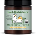 Д-р Mercola Bark & Whiskers Organic Fermented Mushroom Blend - Cat & Dog Addition - Поддръжка Храносмилателно и имунно здраве - Безплатно от добавки, филе и глутен - 2.11 oz. (60 Scoops)
