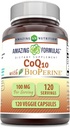 Neverjetno formule CoQ10 z BioPerine 100 Mg 