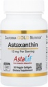 Астаксантин от California Gold Nutrition - с участието на AstaLif® Pure Sacial Astaxantin - Gluten Free, Non-GMO - 12 mg - 30 Veggie Softgels