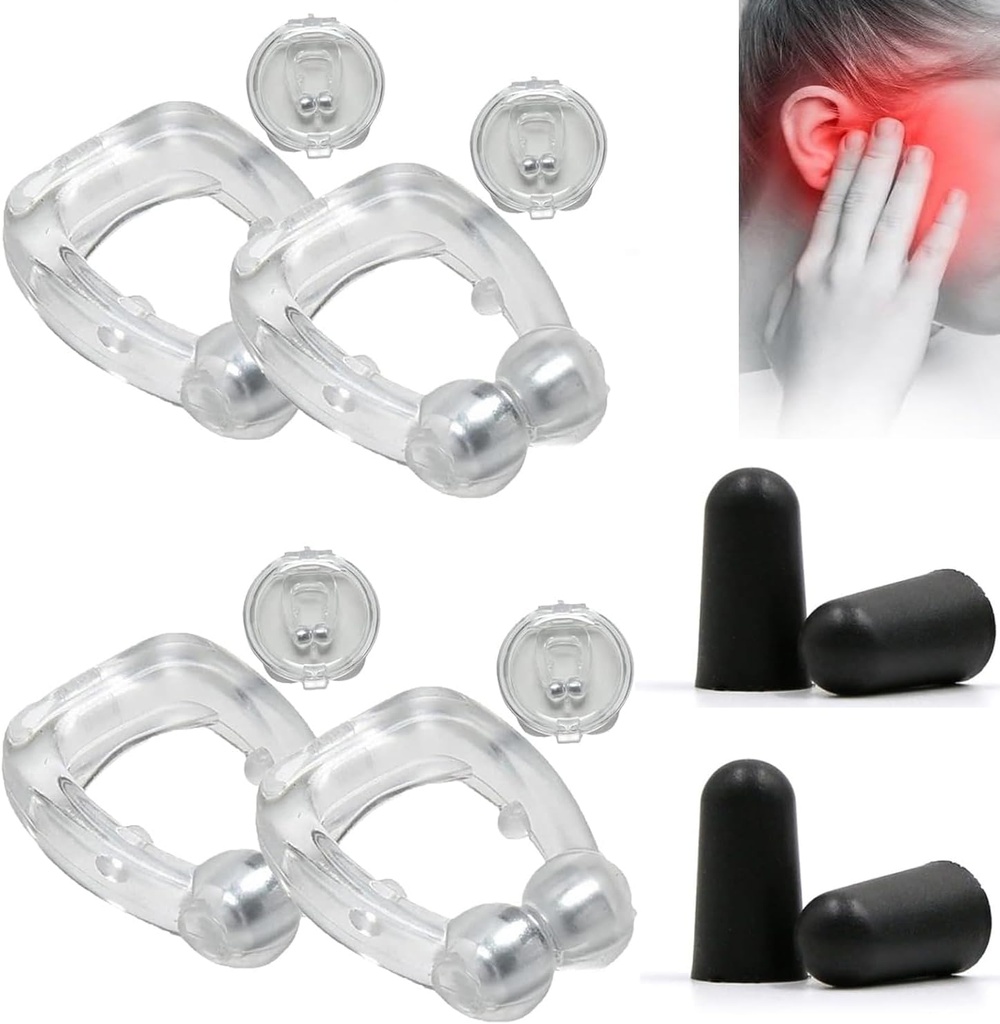 Acupeace Tinnitus Relief Device, Auricalm Tinnitus Relief Device, Tinnitus Relief for Ringing Ears, Tinnitus Ear Cuff Set Stop Ear Ringinging (2Pairs)