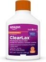   Basic Care ClearLax Polyethylene Glycol 3350 Powder for Solution, Orange Flavor, Osmotic Laxative, Stool Softener, Relieves Occasional Constipation, 1.11 pound (Pack of 1)