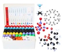 El joc de Química molecular del Model molecular (444 peces), estudiant o professor Defineix per a l'aprenentatge de Química Organica i Iorgànica, Moteiv Enthusiasm per aprendre i difondre l'espai Imaginació, un conjunt total