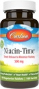 Carlson Niacin-Time 500 mg, Vitamin B-3, Time-Released, 100 Tablets