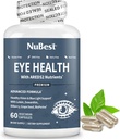 NuBest AREDS 2 Eye Vitaminer med Beta Carotene Carrot Powder, 20mg Lutein, 4mg Zeaxanthin, Bilberry, Grape Seed, BioPerine, B-Complex, Multivitamin för ögonhälsa | 1 månads leverans