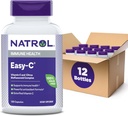 Natrol Easy- C understøtter immunsundhed med C-vitamin og bioflavonoider, Bios Vegi kapsler, 500 mg, 120 greve (pakke med 12)