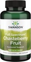 Swanson Chasteberry Fruit - Zeliščni dodatek Promocija zdravja žensk & Menopausal & Menstrual Podpora - Maj Podpora Ravnotežje in zdravje kože - (120 kapsule, 400mg vsak)