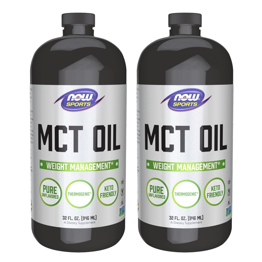 Now Foods MCT Oil, 32 Ounce (paket od 2) (pakiranje lahko razlikujejo)