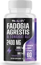 2400mg Fadogia Agrestis Tongkat Ali 补编 - Fadogia Agrestis 1400mg & Tongkat Ali 1000mg Ultra Blend,最大强度,肌肉质量和运动性能,60软胶