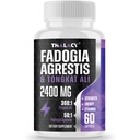 2400mg Fadogia Agrestis Tongkat Ali Supplement - Fadogia Agrestis 1400mg & Tongkat Ali 1000mg Ultra Blend, Maximum Strength, Muscle Mass & Athletic Performance, 60 Softgels