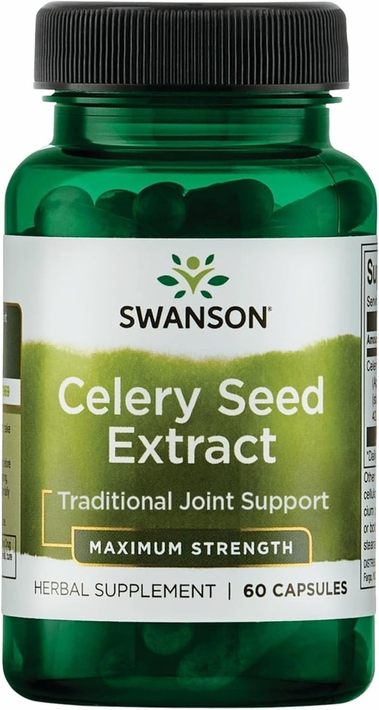 Swanson Superior Herbs- Extrait de graines de céleri - Concentration maximale - 150 mg 60 Capsules
