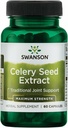 Swanson Superior Herbs- Celery Seed Extract - Maksimal styrke - 150 mg 60 kapsler