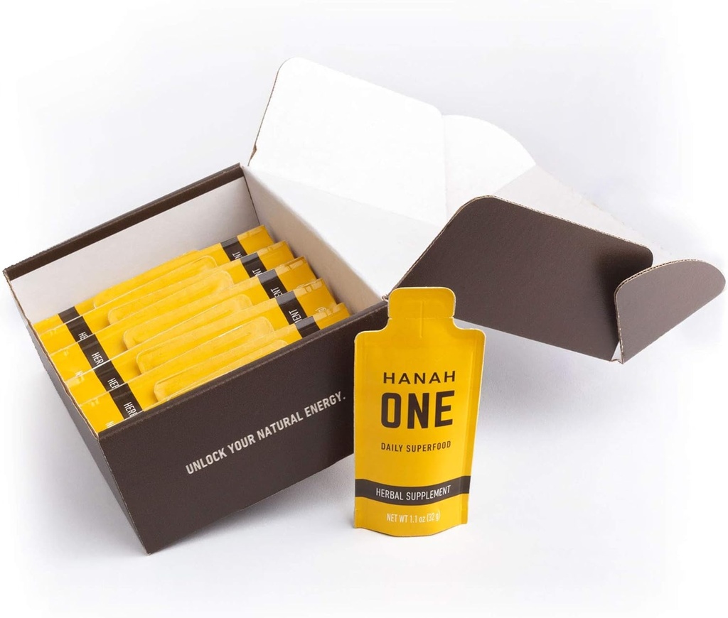 Hanah 1 Go-Pack - Auurvedic suppy - Immunity, Clarity, Stamina - 12 gói du lịch