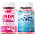 Calcium Citrate 1000mg Filled Gummies + Iron Bisglycinate 26mg