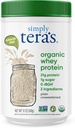 po prostu Tera 's Organic Serwatka Protein Powder - Grass Fed Chey Protein Powder Bez sztucznych słodzików, Unflavored, Non-GMO, Kosher, Gluten- Free - Plain Unsweetened 12 Oz.
