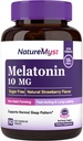 Melatonin 10 MG의 빠른 용해 정제, 매우 힘, Non-Habit 형성, 수면 & Calmness 지원, 설탕 없음, 자연적인 딸기 풍미, 90의 정제