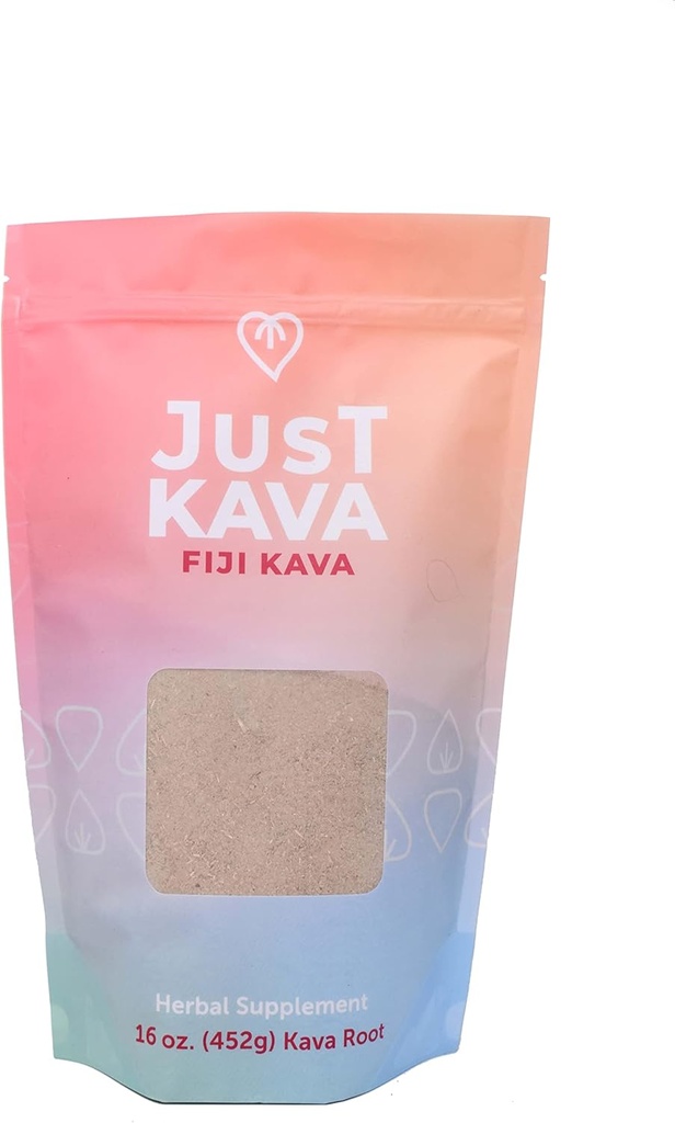 Just Kava Fiji Kava Herbal suplementari 16 OZ (452g)